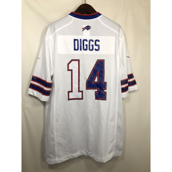 Stefon Diggs Buffalo Bills Size Large White Jersey - Picture 1 of 6
